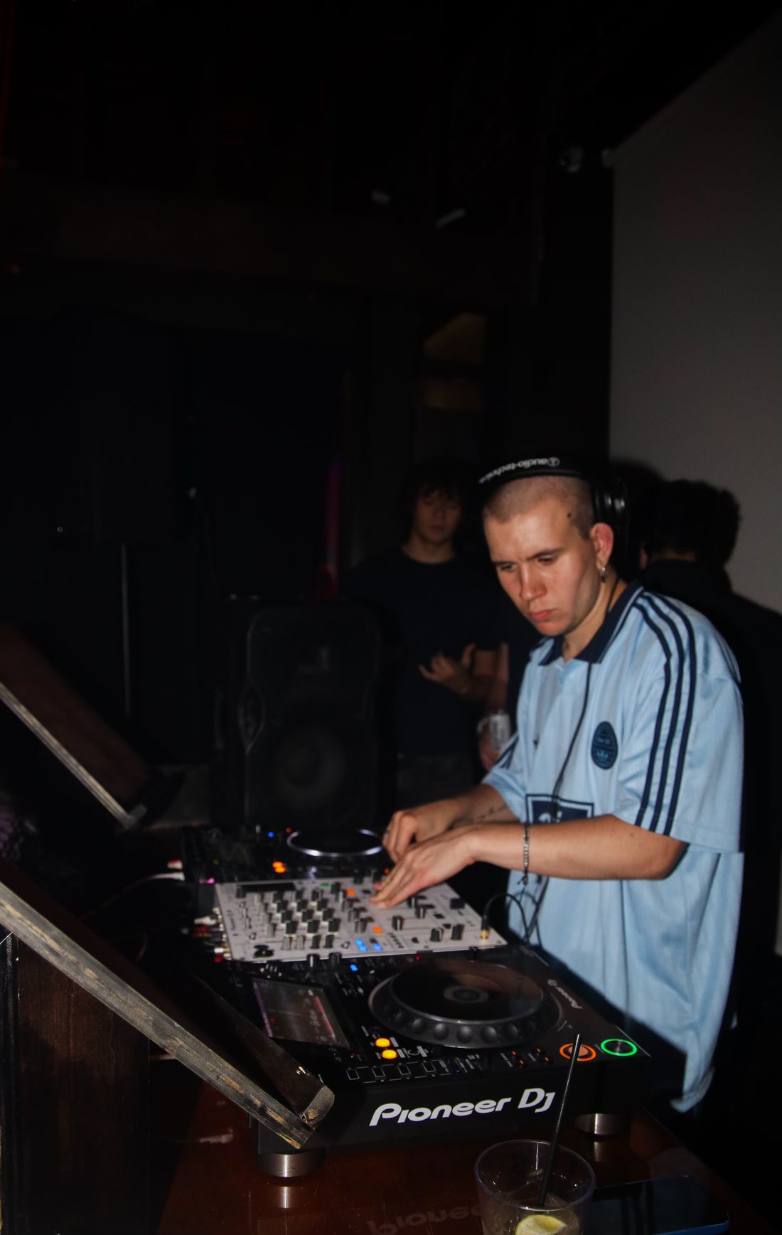 Dougal behind the decks